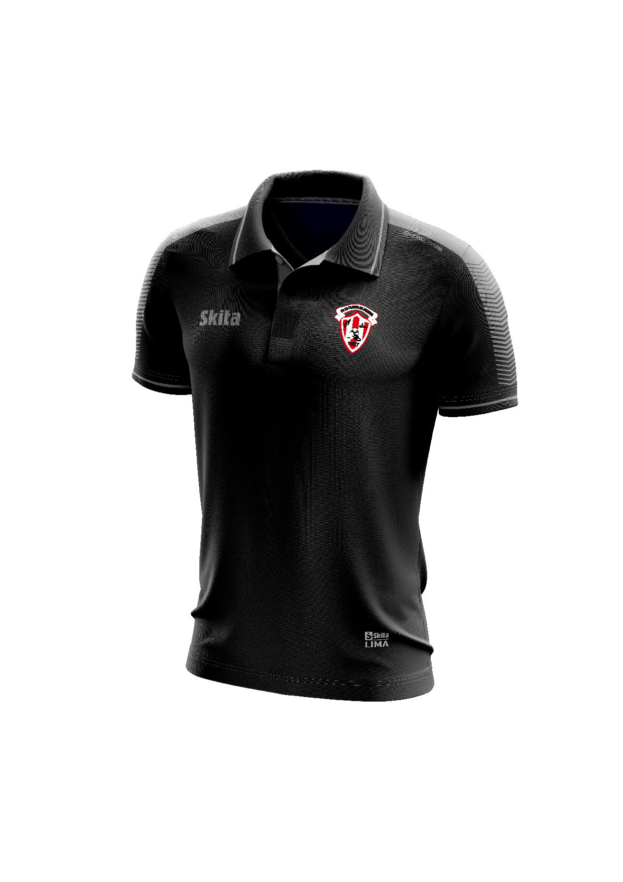 Polo LIMA noir (FC La Plaine de France)